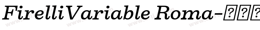 FirelliVariable Roma字体转换